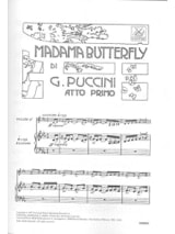 Madama Butterfly - PUCCINI - Partition - Opéras